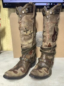 Stivali Ranch Double D di Lane Frontier Trapper taglia 6,5 leggermente indossati - Foto 1 di 6