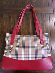Burberry Haymarket Check Tote Bag - Picture 1 of 5