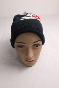 NIKE AIR CAPPELLO BERRETTO BEANIE UNISEX TG UNICA HAT VINTAGE LOGO NERO - Imagen 1 de 6