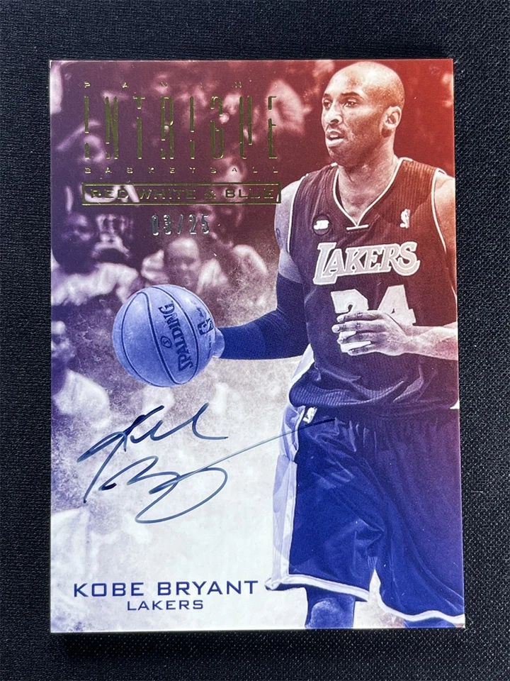 2013-14 Panini Intrigue Kobe Bryant #17 Red White & Blue Autographs Auto /25 - Image 1 of 2