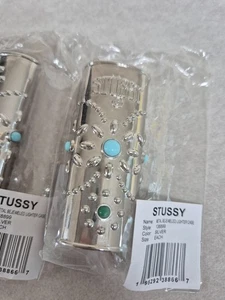 Stussy Metal Bejeweled Lighter Case Silver 138899 Authentic FAST&SAFE - Picture 1 of 7