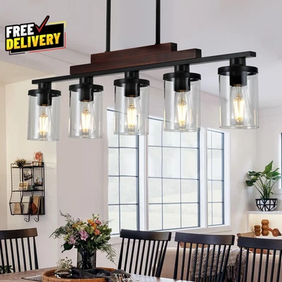 Dining Room Light Fixture/Chandelier over Table 5 Light Kitchen Island Light.... - Image 1 of 4