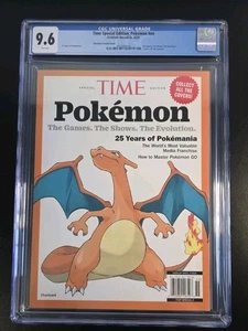 Time Pokémon 25th Anniversary Charizard Cover Apr 25 CGC 9.6 - Picture 1 of 3