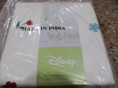 Disney Celebrate Together Spring Winnie The Pooh Cloth Shower Curtain 70x70 New - Image 1 of 4