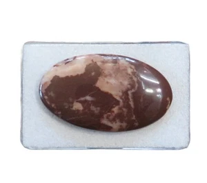 Cabochon diaspro cocco 42,3x24,5 mm 44 ct. n. U33742 - Foto 1 di 2