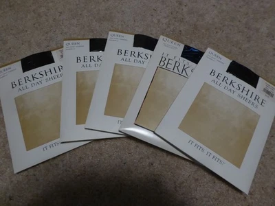 5 Pr. Pantimedias Berkshire All Day Sheers, talla Queen 1X/2X. Fantasy Black. Foto 1 de 2