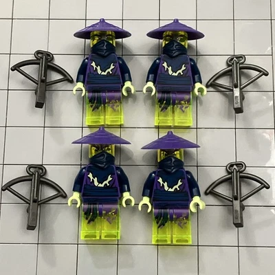LEGO Ninjago Minifigure Ghost Warrior Cowler Lot Of 4 F8 7 - Image 1 of 2