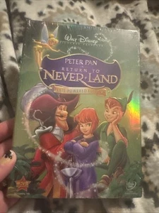 Peter Pan Return to Never Land (DVD, Pixie Powered Edition) Sealed! Brand New - Foto 1 di 6