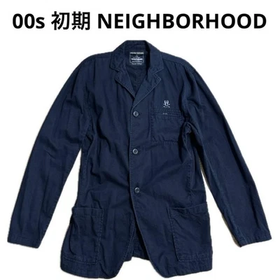 Jaqueta elegante NEIGHBORHOOD 00s algodão marinho L ARNH-JK-02 - Imagem 1 de 4