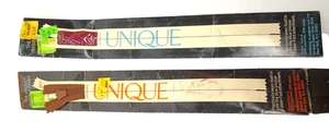 Vintage Lot Of Two Unique Polyester Zippers - 12-14" Chocolate And 7-9" Burgundy - Picture 1 of 9