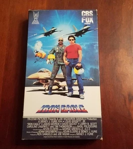 Iron Eagle (1986) VHS CBS/FOX TriStar Release Louis Gossett Jr Cult Action - Picture 1 of 7