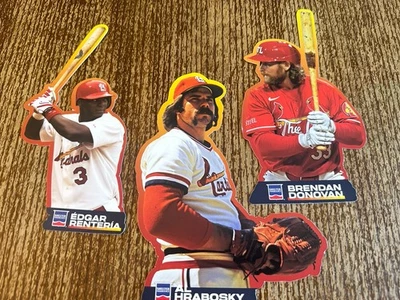 3 St Louis кардиналов зал славы магнит Renteria, Hrabosky Донован 9/3/25 SGA - Изображение 1 из 4