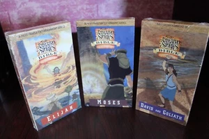 Nest Family Entertainment Series The Animated Stories From The Bible 3 New VHS - Picture 1 of 6