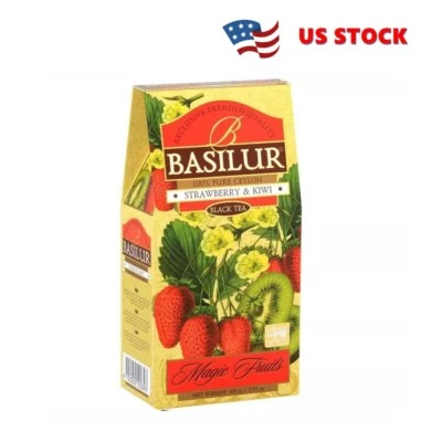 Albahaca Fresa y Kiwi Premium Té de Ceilán Paquete de 100g Foto 1 de 4