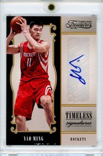 YAO MING 2012-13 Timeless Treasures Signatures AUTO / AUTOGRAPH #d /25