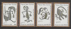  PAPUA NEW GUINEA  2008 Pioneer Art 1st Series Design Set MNH $6.50 - Bild 1 von 1
