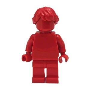 Lego Red Monochrome Minifigure w/ Red Maiden Hair Solid Color Display Figure - Picture 1 of 2