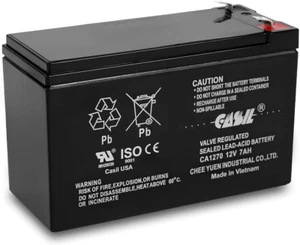 Deep Cycle Battery AGM, 12v -Compatible with NP7-12, 6-DW-7 for Alarms, UPS,Toys - Picture 1 of 7