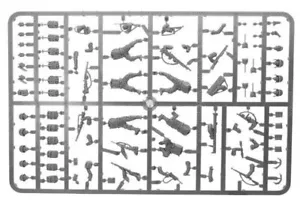 Figura de infantería 28 mm Segunda Guerra Mundial EE. UU. GI Sprue Italia Sicilia Día D - Imagen 1 de 1