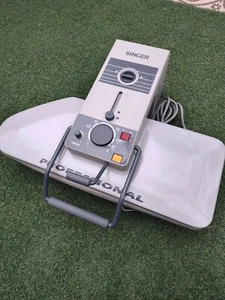 VINTAGE SINGER PROFESSIONAL CLOTHES STEAM IRON PRESS MODEL PRO9S. GOOD CONDITION - Picture 1 of 16