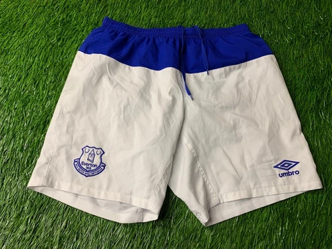 EVERTON ENGLAND 2016-2017 FOOTBALL SOCCER SHORTS TRAINING UMBRO ORIGINAL SIZE M Cover