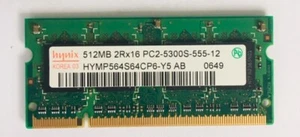 10 x Lenovo Thinkpad Ram 512MB PC2-5300 667MHz Hynix SoDimm neu FRU 40Y8402  - Bild 1 von 2