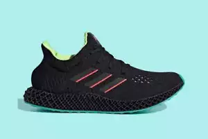 adidas Futurecraft 4D Black Carbon Turbo Green Multi GZ8626 Men's Shoe Size 13 - Picture 1 of 10