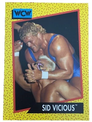 Excellent: Vintage 1991 Impel WCW Sid Vicious Trading Card - Image 1 of 2