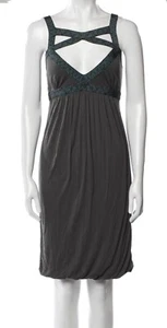 M Missoni Gray Strappy Jersey Dress Space Dye Bandage Straps M NWT - Picture 1 of 13