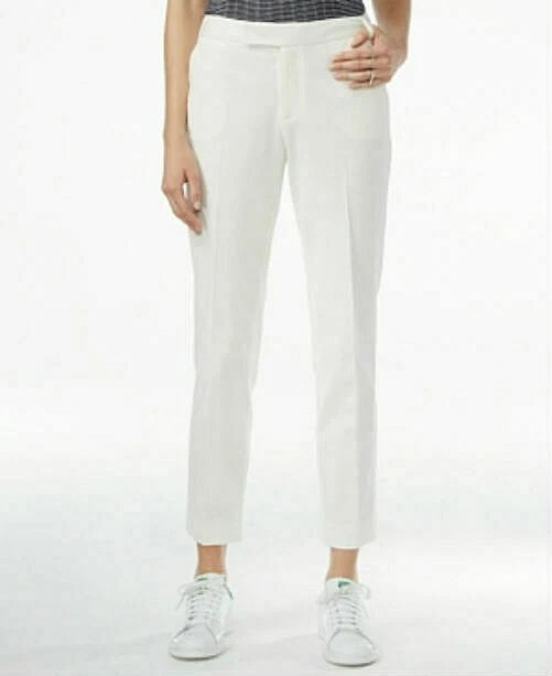 Rachel Roy Womens Fitted Straight-Leg Ankle-Zip Trouser Pants 2 White $89 - Изображение 1 из 1