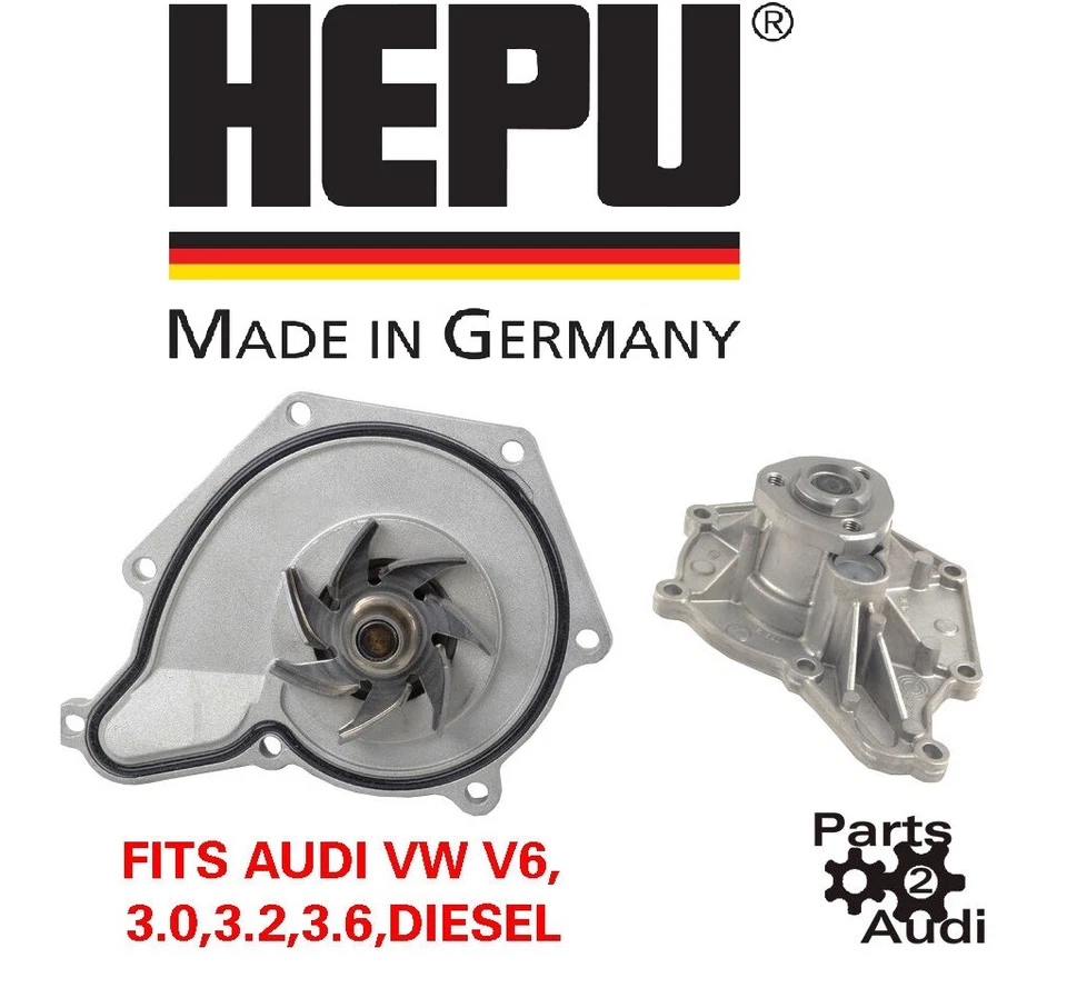 Bomba de agua del motor HEPU OEM para Audi VW V6,3.0,3.2,3.6, diésel, motor BKH Foto 1 de 1