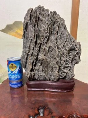 Piedra de visualización Suiseki Bonseki Bonsai acantilado de jardín zen  Foto 1 de 3