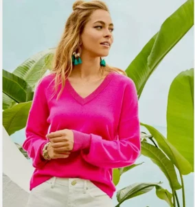 Lilly Pulitzer Pretty in Pink Womens Sweater - Picture 1 of 2