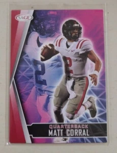 2022 Sage Matt Corral #123 Carolina Panthers - Picture 1 of 2