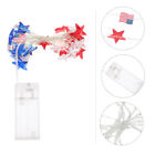  Independence Day String Lights Plastic American Flag Americana Decor Outdoor