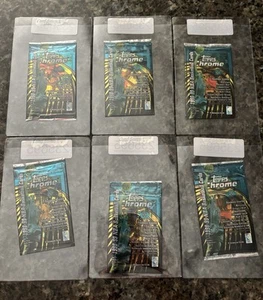 1998 Topps Chrome Basketball Packs Sealed Lot Of 6 (Jordan Refractor???) - Picture 1 of 2