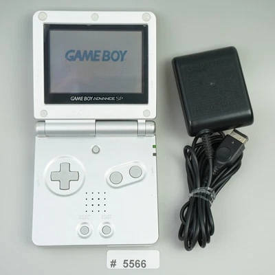 Nintendo Gameboy Advance SP Console GBA SP Silver AGS-001 w/ Charger #5566 - Image 1 of 4
