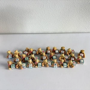 Priscilla Hillman 1995 Alphabet Block Letters Enesco Cherished Teddies Lot of 26 - Picture 1 of 18