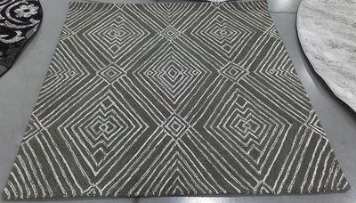 Alfombra Mancha Trasera Gris/Marfil 5'-0" x 5'-0", Precio Reducido 1172792227 MLP608F-5SQ Foto 1 de 4