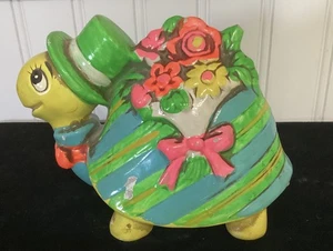 Vintage 1968 Holiday Fair Schildkröte Sparschwein - Bild 1 von 8