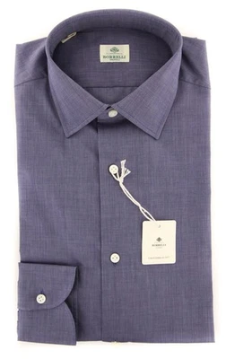 Camisa Roxa Luigi Borrelli - Fina - 15.5/39 - (EV0617780AL10) - Imagem 1 de 4