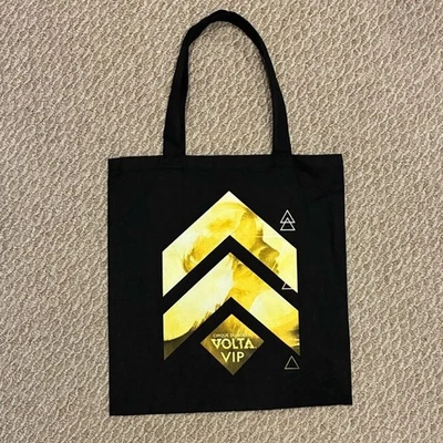 Nuevo sin etiquetas Cirque du Soleil Volta vip negro amarillo bolso de mano de algodón 15x15,5 pulgadas Foto 1 de 4