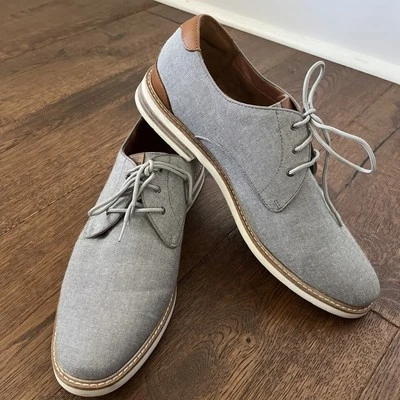 Florsheim Highpoint холщовый простой носок оксфорд серый галстук опрятный берег пляж 11,5 М  - Изображение 1 из 4