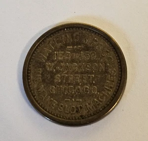 Token Maker's Brass Good For Token #1609 Watling Mfg. - Picture 1 of 2