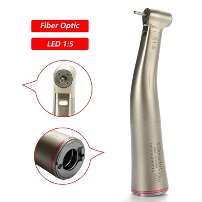 ASKEADNT 1:5 Zunehmende High Speed Dental Contra Winkel Handstück Innere Wasser Spray Rot