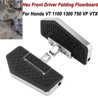 Par de estribos delanteros para Honda Shadow VTX 1800 VT1300 VT600C VT750C Magna Foto 1 de 4