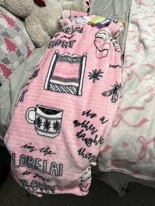 2 Pack Gilmore Girls Pink Throws Blanket Mother Daughter Thing 70” X 60” Pink - Picture 1 of 2
