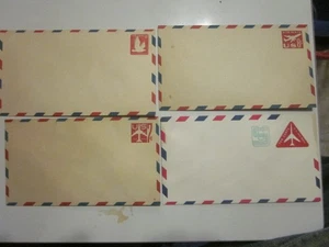 4 US Postgeschichte UNBENUTZTE US LUFTPOSTUMSCHLÄGE UC25 UC 34 UC 36 und UC45 - Bild 1 von 5