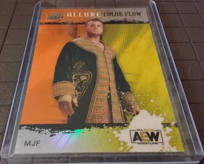 2022 Upper Deck Allure AEW - Color Flow MJF #R-48 Orange Yellow - Image 1 of 2