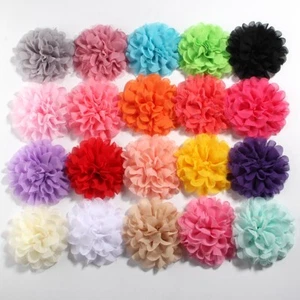 15 piezas 4,4"11 cm de malla de gasa flores de encaje para accesorios para el cabello prendas para la cabeza - Imagen 1 de 10